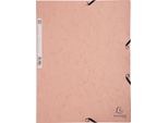 Exacompta 55527E Cartella Exacompta Aquarel, Din A4, Cartoncino, Rosso Corallo
