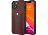Bmw Custodia Bmhcp13Srsppr Iphone 13 Mini 5.4 Rosso/Rosso Custodia Rigida In Pelle Curve Perforate