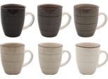 Tazza Da Caffè In Porcellana Marrone - Set Di 6 - Tazza Da Caffè Caffettiera Tazza Colorata