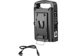Trade-Shop BP-2CH V-Mount Li-Ion Akku Dual-Ladegerät inkl. EU-Netzteil für Newell BP-95W BP-150WS BP-190 14,4V/14,8V / Camcorder Videorecorder