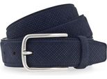Vanzetti Pelle Cintura Leather Belt W85 Navy Blu Scuro