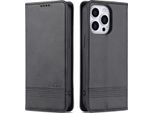 Custodia Per Iphone 13 Pro Max, Portafoglio Con Chiusura Magnetica E Supporto, Custodia Flip In Pelle Per Iphone 13 Pro Max Nero