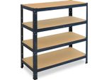 Shelfplaza Home 115X100X45 Cm Scaffale Pesante In Antracite Con 4 Ripiani E 175 Kg Di Portata Per Ripiano