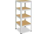 Shelfplaza Home 100X60X60 Cm Scaffale Pesante In Bianco Con 4 Ripiani E 175 Kg Di Portata Per Ripiano