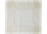 Tovaglia Alma In Lino Con Orlo A Giorno In Poliestere 60 X 60 Cm
