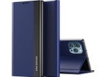 Custodia Per Iphone 13 Pro, Custodia Magnetica In Finto Cuoio Con Funzione Stand Per Iphone 13 Pro Blu Navy