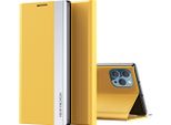 Custodia Iphone 13 Pro, Custodia Magnetica In Finto Cuoio Con Funzione Stand Per Iphone 13 Pro Giallo