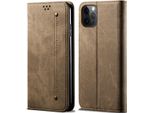 Custodia Per Iphone 13 Pro Max, Custodia A Portafoglio In Pelle Con Chiusura Magnetica E Supporto Per Iphone 13 Pro Max Khaki