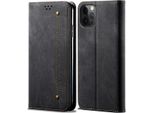 Custodia Iphone 13 Pro Max, Custodia In Pelle A Portafoglio Con Chiusura Magnetica E Supporto Per Iphone 13 Pro Max Nero