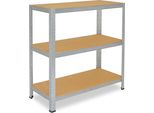 Shelfplaza Home 100X40X50 Cm Scaffale Pesante In Zincato Con 3 Ripiani E 175 Kg Di Portata Per Ripiano