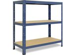 Shelfplaza Home 115X100X45 Cm Scaffale Pesante In Blu Con 3 Ripiani E 175 Kg Di Portata Per Ripiano