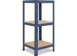 Shelfplaza Home 100X60X60 Cm Scaffale Pesante In Blu Con 3 Ripiani E 175 Kg Di Portata Per Ripiano