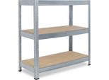 Shelfplaza Pro 90X70X30 Cm Scaffale Pesante In Zincato Con 3 Ripiani E 200 Kg Di Portata Per Ripiano
