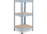 Shelfplaza Pro 90X45X45 Cm Scaffale Pesante In Zincato Con 3 Ripiani E 200 Kg Di Portata Per Ripiano