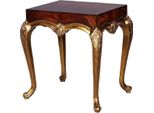 Casa Padrino Tavolino Barocco Marrone Scuro / Oro Antico - Sontuoso Tavolo In Legno Massiccio In Stile Barocco - Mobili Da Salotto Barocchi