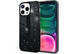 Nalia Custodia Glitter Robusta Per Iphone 13 Pro, Custodia Protettiva Ibrida Glitter Antiurto Custodia In Silicone Rinforzato Nero