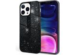 Nalia Custodia Glitter Robusta Per Iphone 13 Pro Max, Custodia Protettiva Antiurto Glitter Lucida Custodia In Silicone Rinforzato Nero
