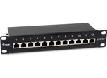 Equip Patchpanel 12X RJ45 Cat6A 10" Ftp 1HE Premium Schwarz - Ftp - RJ-45 (326623)"