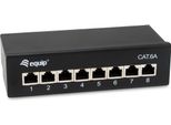 Equip Patchpanel 8X RJ45 Cat6A 19" Ftp 1HE Premium Schwarz - Ftp - RJ-45 (326621)"