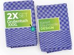 Asciugamani Da Buca Sterzbachs In Cotone - Max - Asciugamani Da Cucina 50X100 Cm - Set Di 2 - Asciugamani Da Cucina 220 Gsm - Asciugamani Da Cucina Asciutti - Asciugamani Da Tè Blu