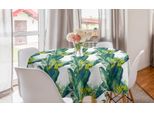 Abakuhaus Tovaglia Rotonda Tropicale, Banano Frutti Esotici, Tovaglia Circolare Per Sala Da Pranzo Decorazione Cucina, 150 Cm, Giallo Pallido Petrolio Blu