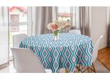 Abakuhaus Tovaglia Geometrica Rotonda, Rombi Intrecciati, Tovaglia Circolare Per Sala Da Pranzo, Decorazione Cucina, 150 Cm, Rosa Confetto Scuro