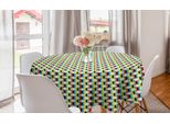 Abakuhaus Tovaglia Rotonda Moderna, Creative Pop Art Vorticosa, Tovaglia Circolare Per Sala Da Pranzo, Decorazione Cucina, 150 Cm, Multicolore