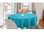 Abakuhaus Tovaglia Rotonda Blu Nautico, Onde Marine Semplici, Tovaglia Circolare Per Sala Da Pranzo, Decorazione Cucina, 150 Cm, Blu Mare Azzurro Cielo Pallido