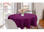 Abakuhaus Tovaglia Rotonda Vintage Tribale, Triangoli Divertenti, Tovaglia Circolare Per Sala Da Pranzo, Decorazione Cucina, 150 Cm, Rosa Shocking Magenta Scuro