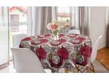Abakuhaus Tovaglia Rotonda Con Motivi Floreali, Close Up Hohe Detail Roses, Tovaglia Circolare Per Sala Da Pranzo E Cucina, 150 Cm, Rosa Multicolore
