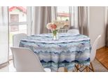 Abakuhaus Tovaglia Rotonda Astratta, Paesaggio Dai Toni Pastello, Tovaglia Circolare Per Sala Da Pranzo, Decorazione Per Cucina, 150 Cm, Multicolore