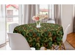 Abakuhaus Tovaglia Rotonda In Stile Nautico, Sagome Di Pesci Giapponesi, Tovaglia Circolare Per Sala Da Pranzo, Decorazione Per Cucina, 150 Cm, Multicolore