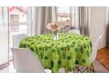 Abakuhaus Tovaglia Rotonda Bosco, Alberi Del Bosco Tonalità Verdi, Tovaglia Rotonda Per Sala Da Pranzo Decorazione Cucina, 150 Cm, Verde Smeraldo Chiaro