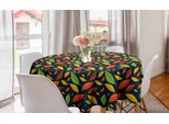 Abakuhaus Tovaglia Rotonda Autunnale, Foglie Colorate Stagionali, Tovaglia Circolare Per Sala Da Pranzo, Decorazione Per Cucina, 150 Cm, Multicolore