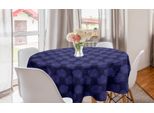 Abakuhaus Tovaglia Rotonda Himmel, Motivo Zentangle Con Nuvole E Stelle, Tovaglia Circolare Per Sala Da Pranzo E Cucina, 150 Cm, Indaco Scuro Lavanda