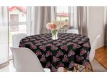 Abakuhaus Tovaglia Rotonda Naturale, Motivo Floreale, Tovaglia Circolare Per Sala Da Pranzo E Cucina, 150 Cm, Multicolore