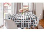 Abakuhaus Tovaglia Rotonda Batik, Aztec Ethnic, Tovaglia Circolare Per Sala Da Pranzo, Decorazione Cucina, 150 Cm, Multicolore