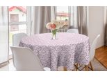 Abakuhaus Tovaglia Geometrica Rotonda, Tovaglia Circolare Per Sala Da Pranzo E Cucina, 150 Cm, Rosa Violetto