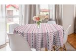 Abakuhaus Tovaglia Rotonda Trippy, Cerchi Floreali, Tovaglia Circolare Per Sala Da Pranzo, Decorazione Cucina, 150 Cm, Rosa Lilla