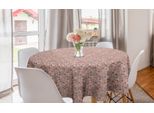 Abakuhaus Tovaglia Rotonda Con Fiori, Petali Primaverili, Tovaglia Circolare Per Sala Da Pranzo, Decorazione Per Cucina, 150 Cm, Malva Salmone, Rosa Essiccata