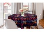 Abakuhaus Tovaglia Rotonda Halloween, Teschi Messicani, Tovaglia Circolare Per Sala Da Pranzo, Decorazione Per Cucina, 150 Cm, Multicolore
