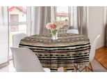 Abakuhaus Tovaglia Rotonda Astratta, Figure Geometriche Psichedeliche, Tovaglia Circolare Per Sala Da Pranzo, Decorazione Per Cucina, 150 Cm, Multicolore