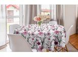 Abakuhaus Tovaglia Rotonda Libelle, Fiorellini Shabby, Tovaglia Circolare Per Sala Da Pranzo, Decorazione Cucina, 150 Cm, Rosa Pallido, Rosa Essiccata