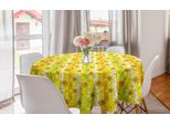 Abakuhaus Tovaglia Rotonda Con Fiori Gialli, Narcissus Blossom, Tovaglia Circolare Per Sala Da Pranzo, Decorazione Per Cucina, 150 Cm, Giallo Verde Mela