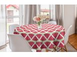 Abakuhaus Tovaglia Rotonda Con Motivi Fruttati, Watermelon Seed, Tovaglia Circolare Per Sala Da Pranzo, Decorazione Per Cucina, 150 Cm, Verde Corallo Scuro