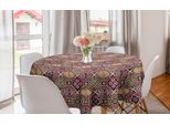 Abakuhaus Tovaglia Geometrica Rotonda, Chevron Giapponese, Tovaglia Circolare Per Sala Da Pranzo, Decorazione Cucina, 150 Cm, Multicolore