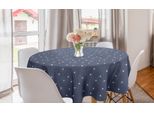 Abakuhaus Tovaglia Rotonda Blu Navy, Summer Night Sky Kids, Tovaglia Circolare Per Sala Da Pranzo, Decorazione Cucina, 150 Cm, Blu Navy E Bianco