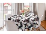 Abakuhaus Tovaglia Rotonda Acquerellata, Lilly Con Uccelli, Tovaglia Circolare Per Sala Da Pranzo, Decorazione Per Cucina, 150 Cm, Multicolore
