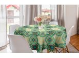 Abakuhaus Tovaglia Rotonda Mandala, Motivi Marocchini, Tovaglia Circolare Per Sala Da Pranzo, Decorazione Cucina, 150 Cm, Multicolore