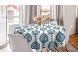 Abakuhaus Tovaglia Rotonda Con Motivo Turco, Foglie Ricciolute, Tovaglia Circolare Per Sala Da Pranzo, Decorazione Per Cucina, 150 Cm, Multicolore